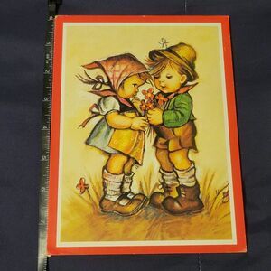 VINTAGE 1970s EVANS HUMMEL LITHOGRAPH MOUNTED ON CHIPBOARD